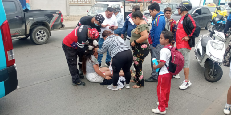 Fuerte Choque Entre Moto El Ctrica Y Bicicleta Dos Personas Resultaron