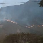 Incendio forestal consumió más de 30 hectáreas en la parroquia Quinara, en Loja